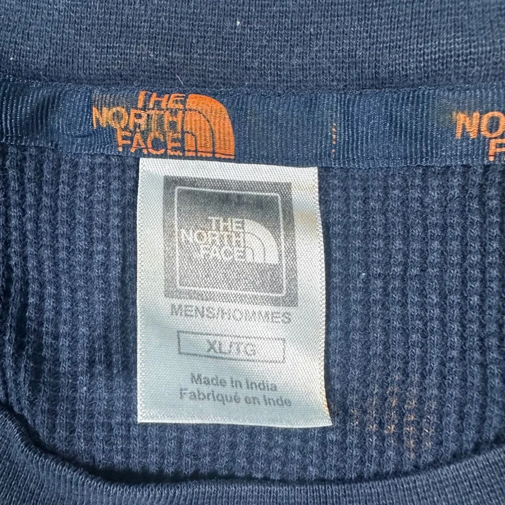 Vintage 90sThe North Face Thermal Shirt Men XL Navy Trans-Antarctica 1990 Waffle